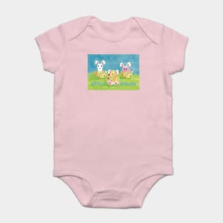 Hoppy Easter - Cute Easter Eggs Baby Bodysuit